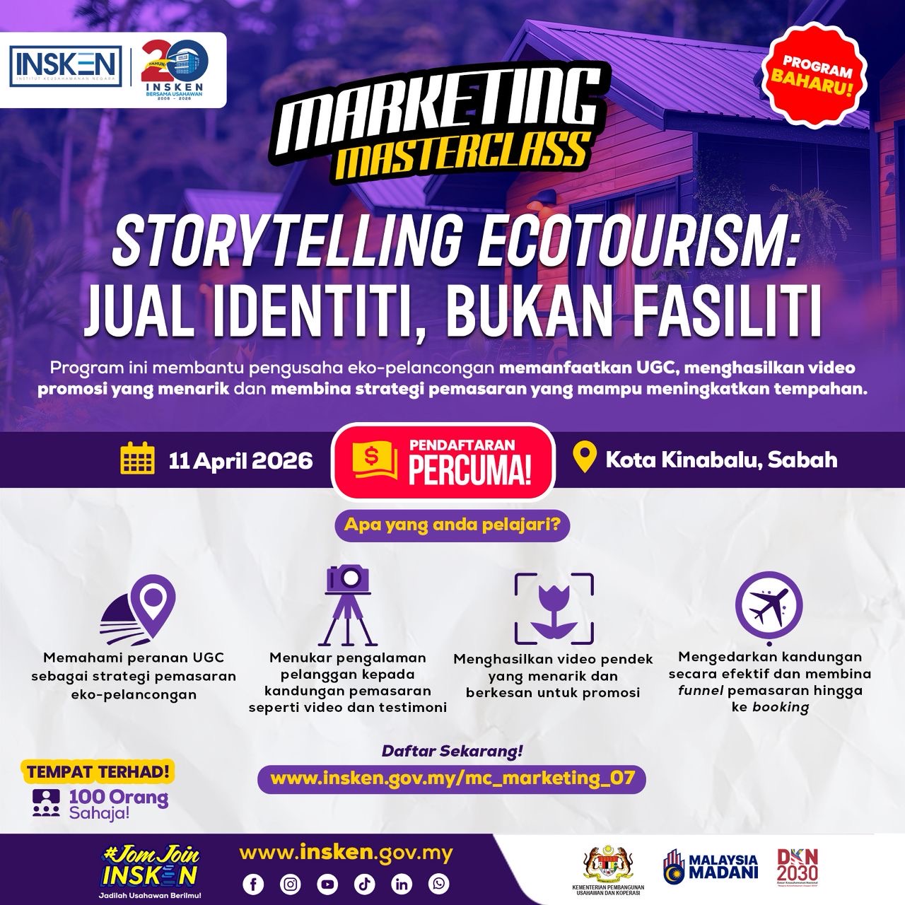 MOFA (M) - Storytelling Eco-Tourism : "Jual Cerita, Bukan Bilik"