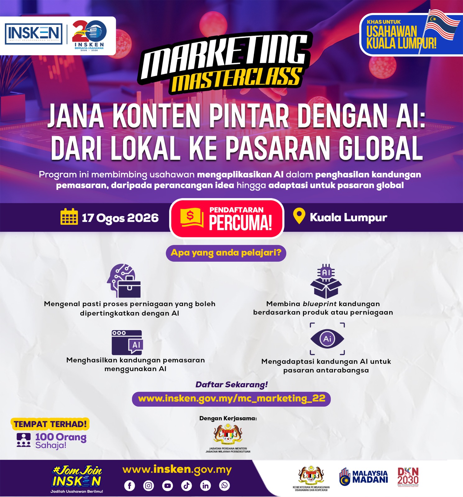 MOFA (M) - Jana Konten Pintar dengan AI: Dari Lokal ke Pasaran Global