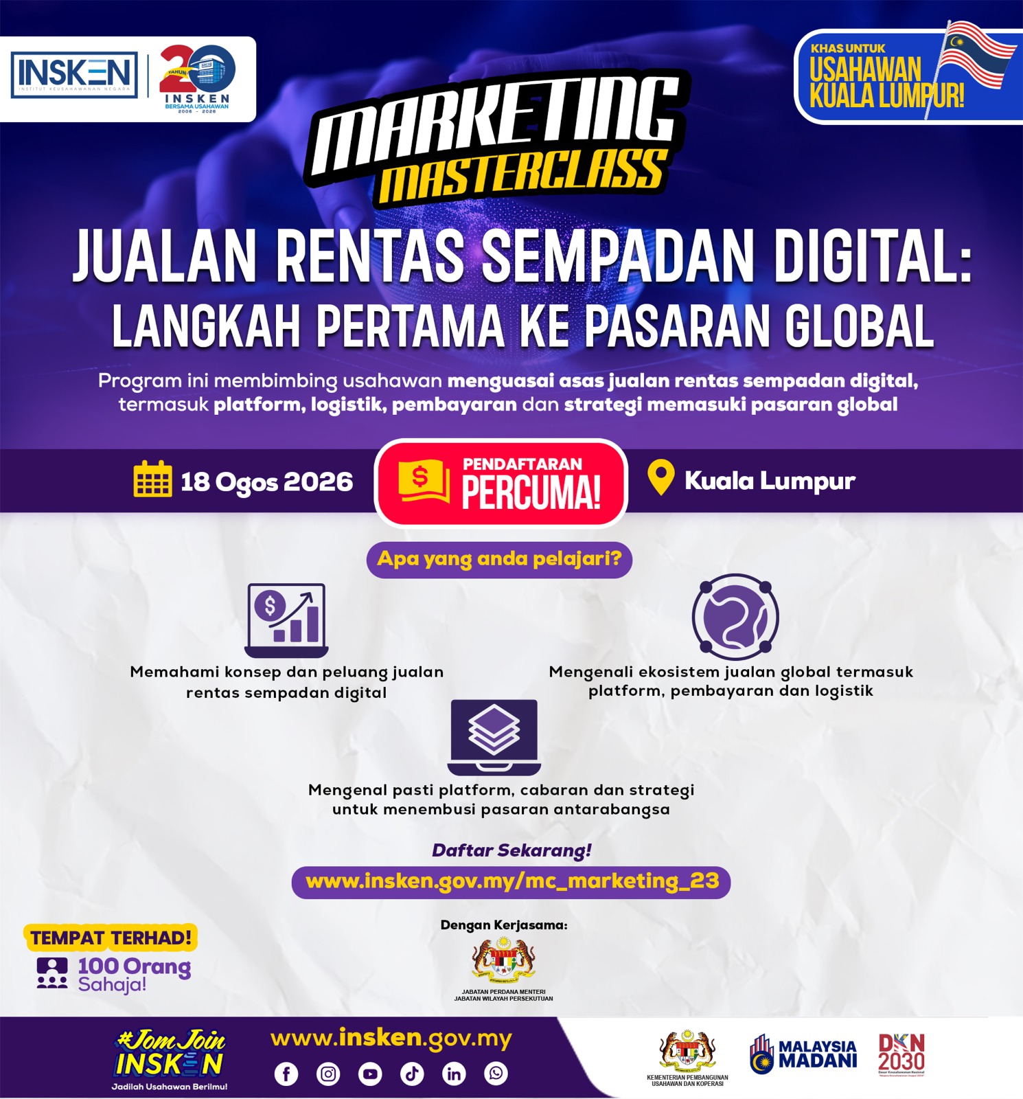 MOFA (M) - Jualan Rentas Sempadan Digital: Langkah Pertama Ke Pasaran Global