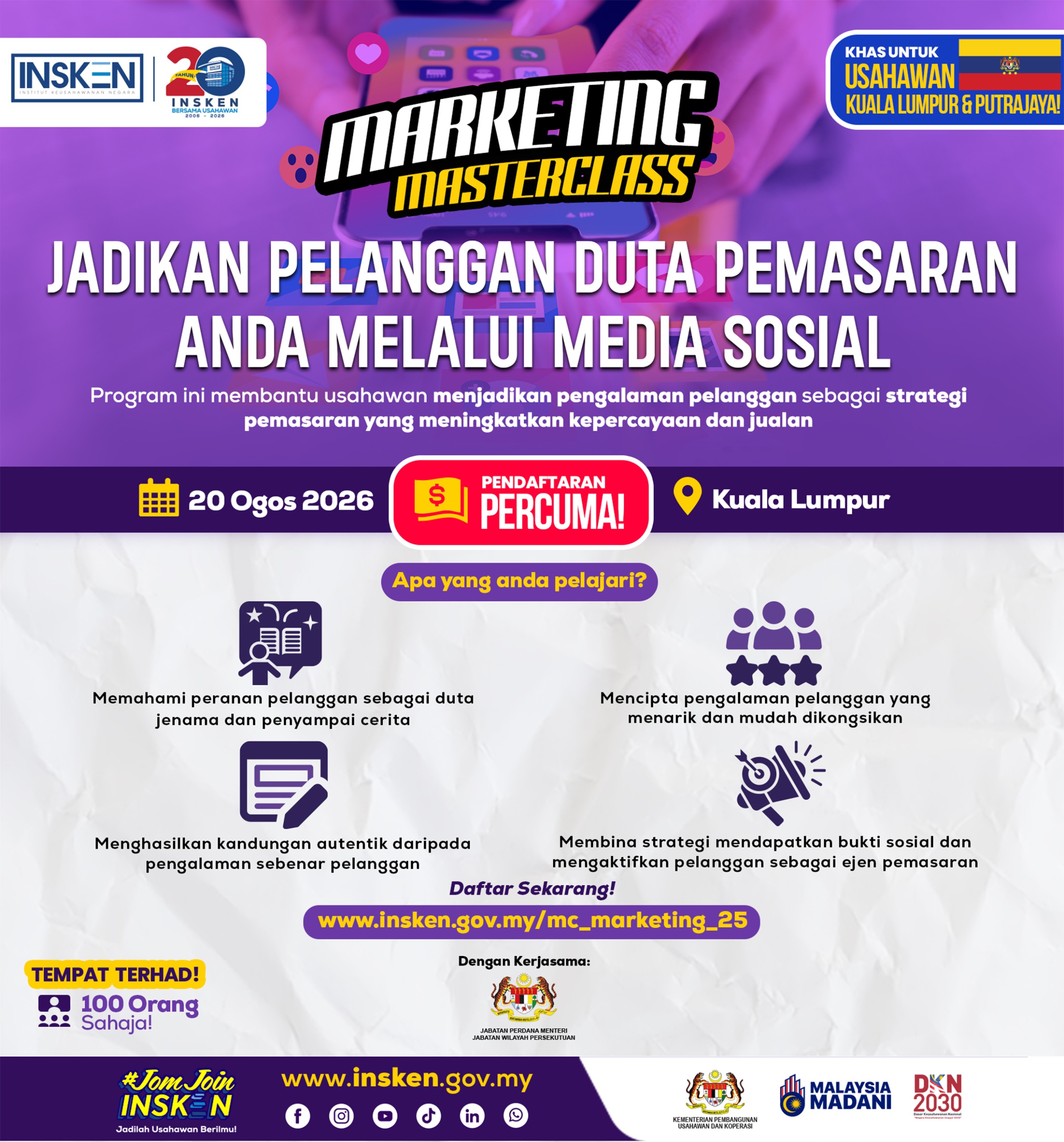 MOFA (M) - Jadikan Pelanggan Duta Pemasaran Anda Melalui Media Sosial